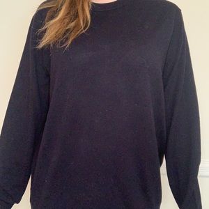 Banana Republic Men’s L Merino Crew Preppy Navy